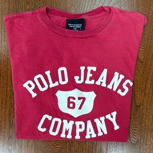 Polo by Ralph Lauren Men’s Red Graphic Tee Large